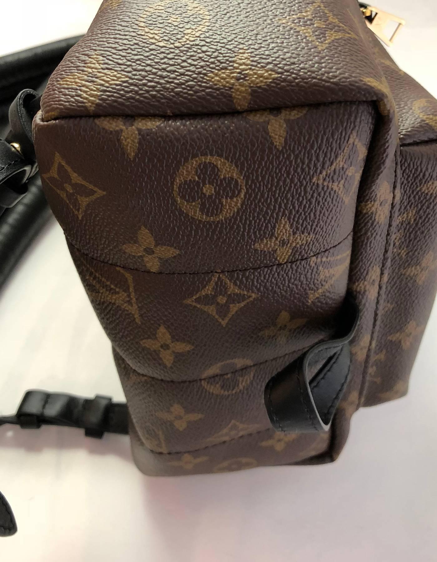 Louis Vuitton Monogram Palm Springs PM Backpack Bag with DB In Excellent Condition In New York, NY