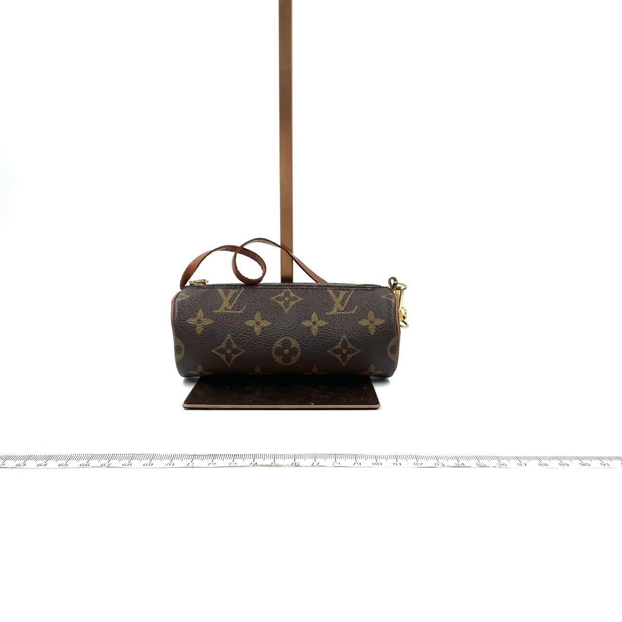 Black Louis Vuitton Monogram Papillon 16 Super Mini Handbag Canvas