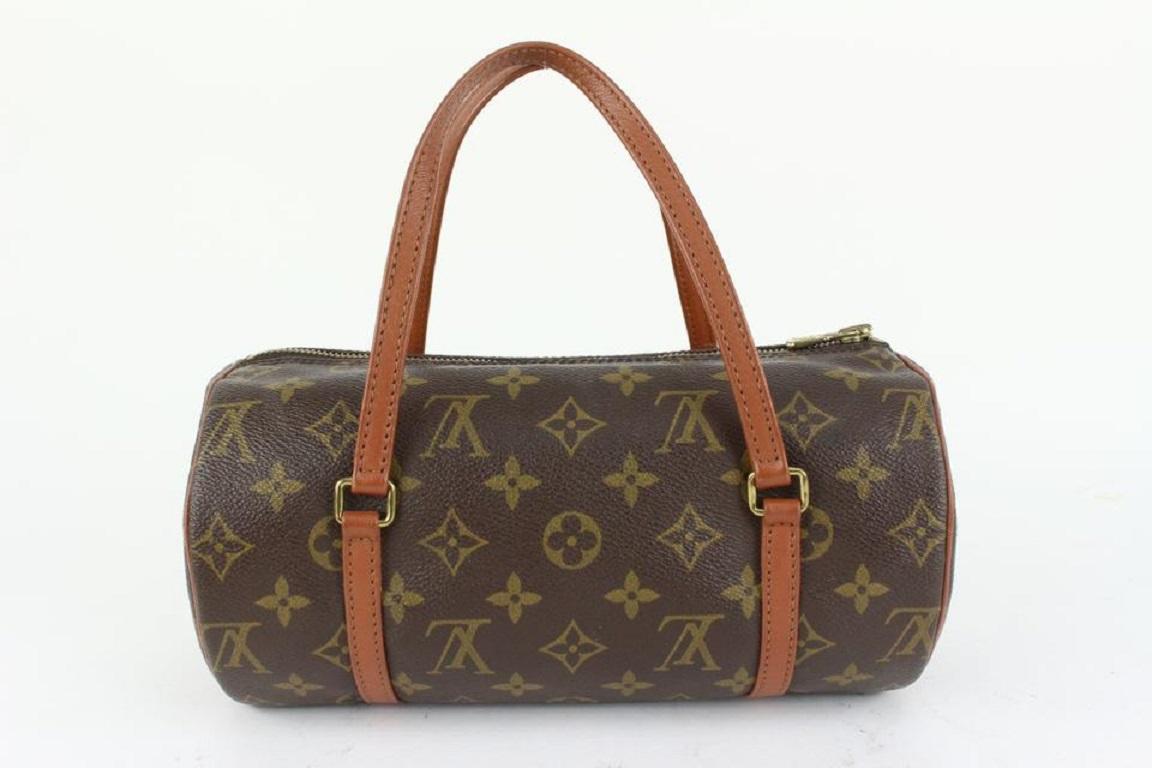 Women's Louis Vuitton Monogram Papillon 26 Boston Barrell Cylinder Bag 917lv22