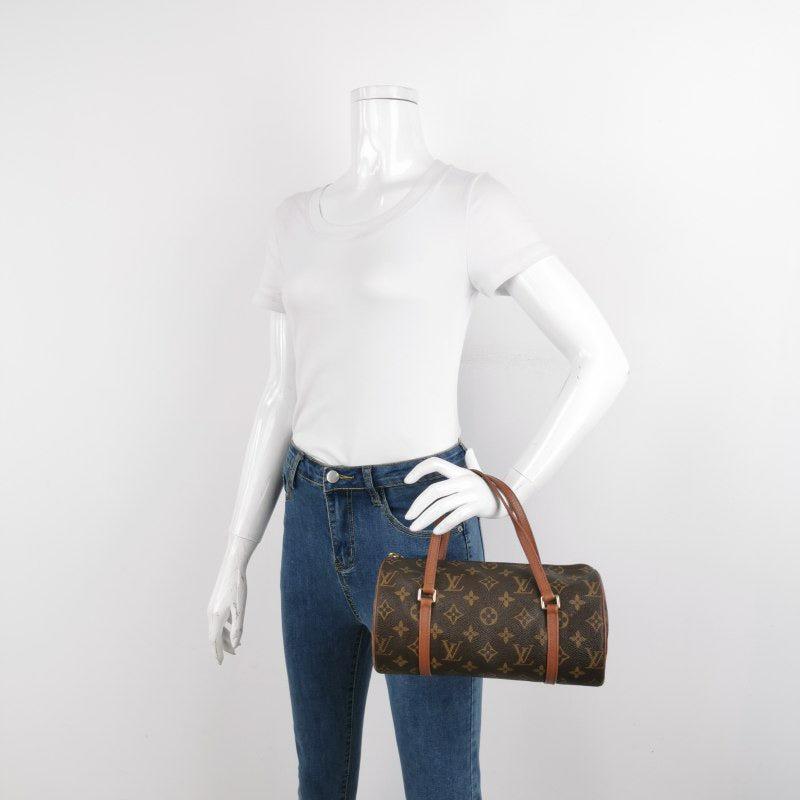 Louis Vuitton Monogram Papillon 26 Medium Handbag Canvas

  
  CONDITION: VERY GOOD
  
  
  
  This is a preloved item that shows moderate signs of wear on the leather trim and handles, hardware, and interior. Rubbing on the edges, the leather is