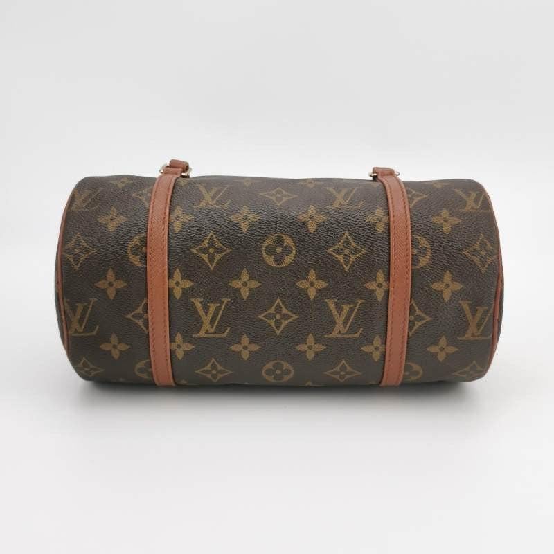 Black Louis Vuitton Monogram Papillon 26 Medium Handbag Canvas For Sale