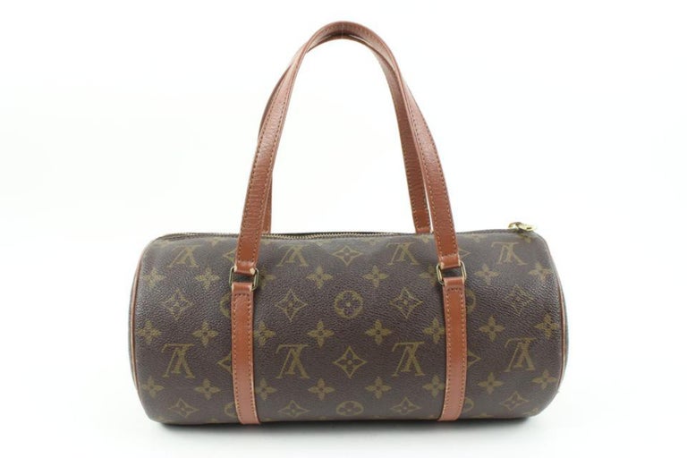 LOUIS VUITTON Brown Monogram Canvas PAPILLON 30 Handbag at 1stDibs