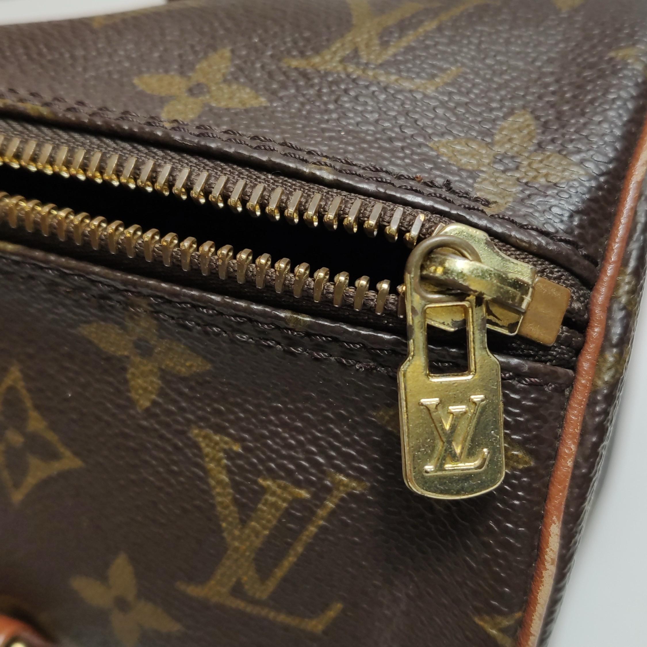Louis Vuitton Monogram Papillon 31 Groß und Mini Handtasche Canvas im Angebot 5