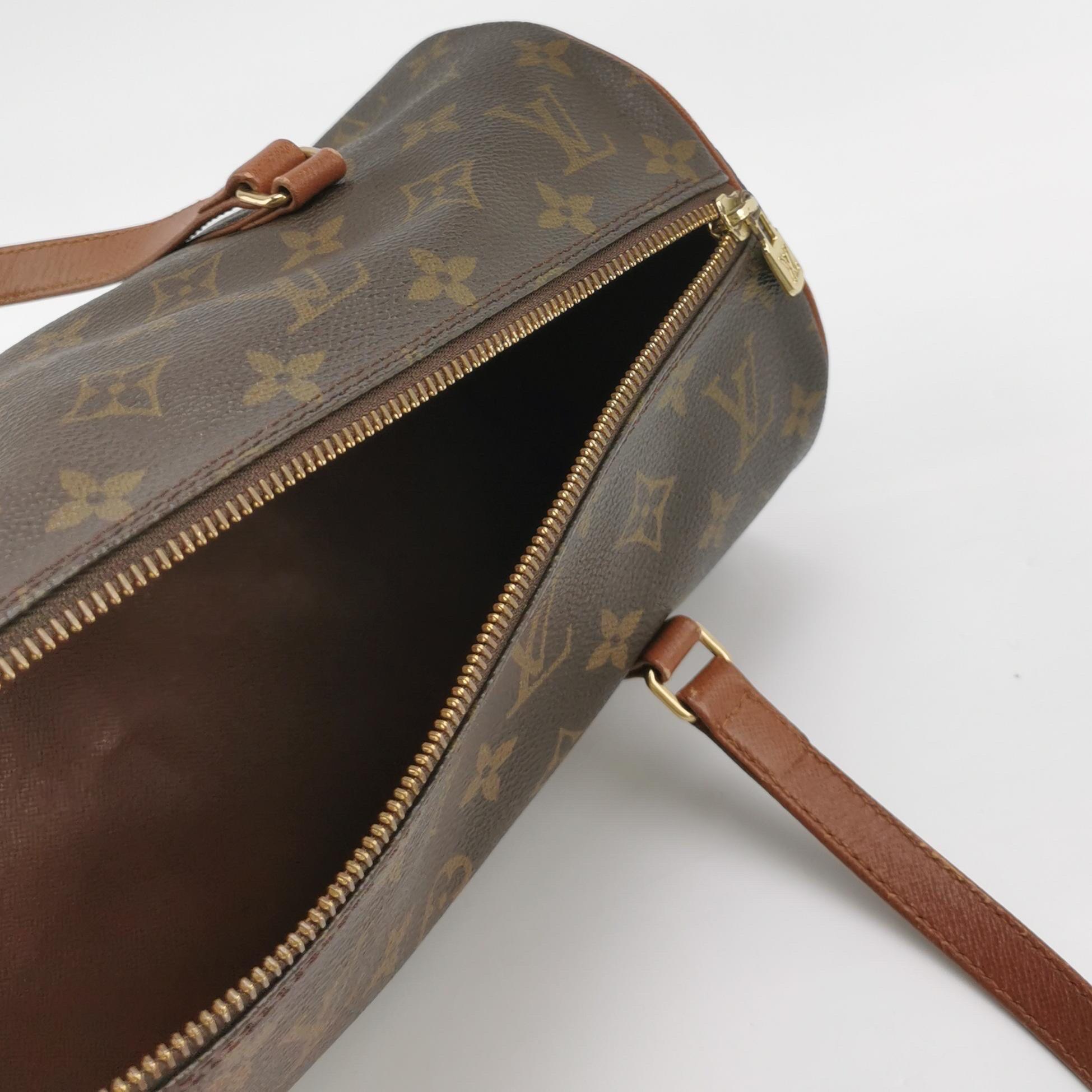 Louis Vuitton Monogram Papillon 31 Groß und Mini Handtasche Canvas im Angebot 6