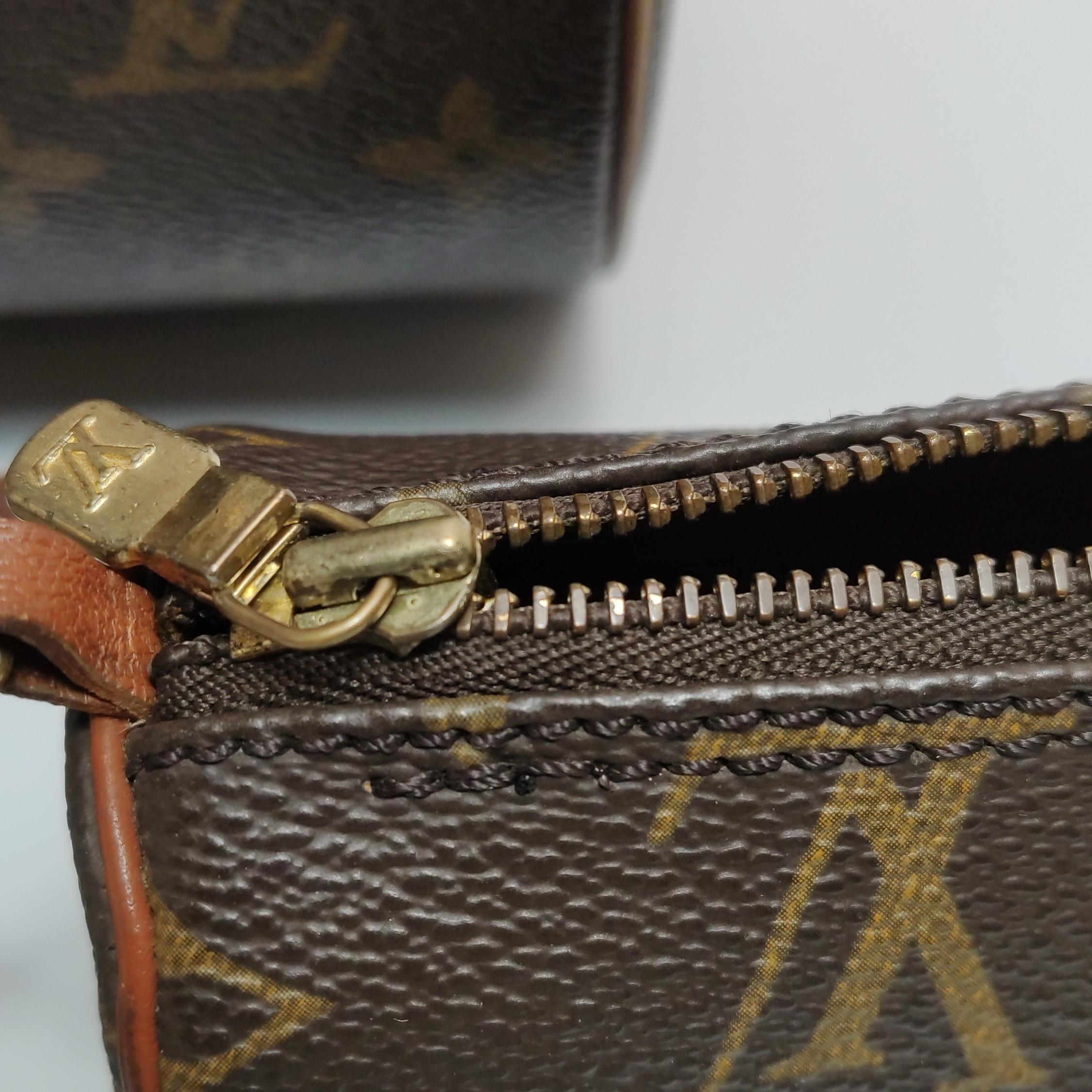 Louis Vuitton Monogram Papillon 31 Groß und Mini Handtasche Canvas im Angebot 7