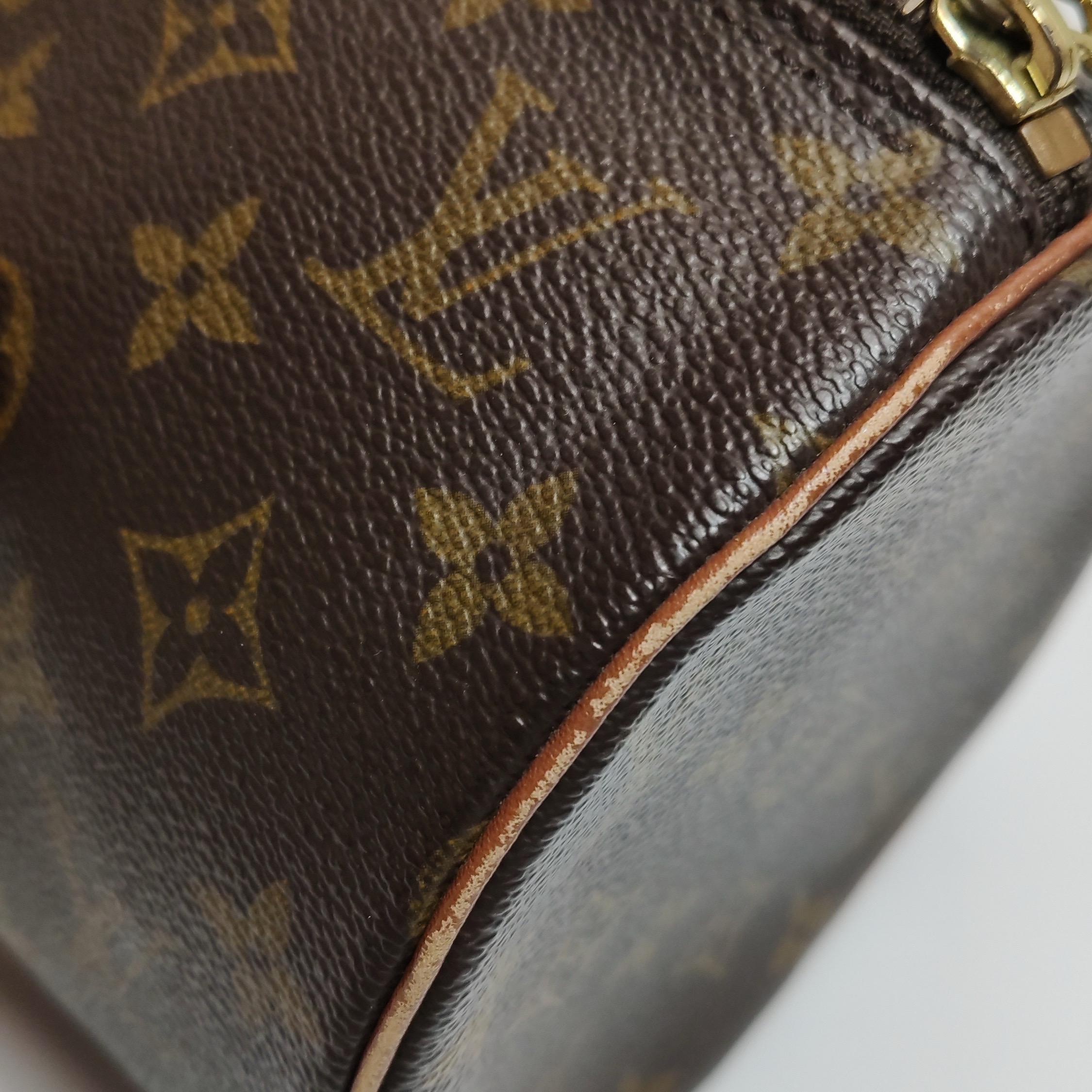 Louis Vuitton Monogram Papillon 31 Groß und Mini Handtasche Canvas im Angebot 9
