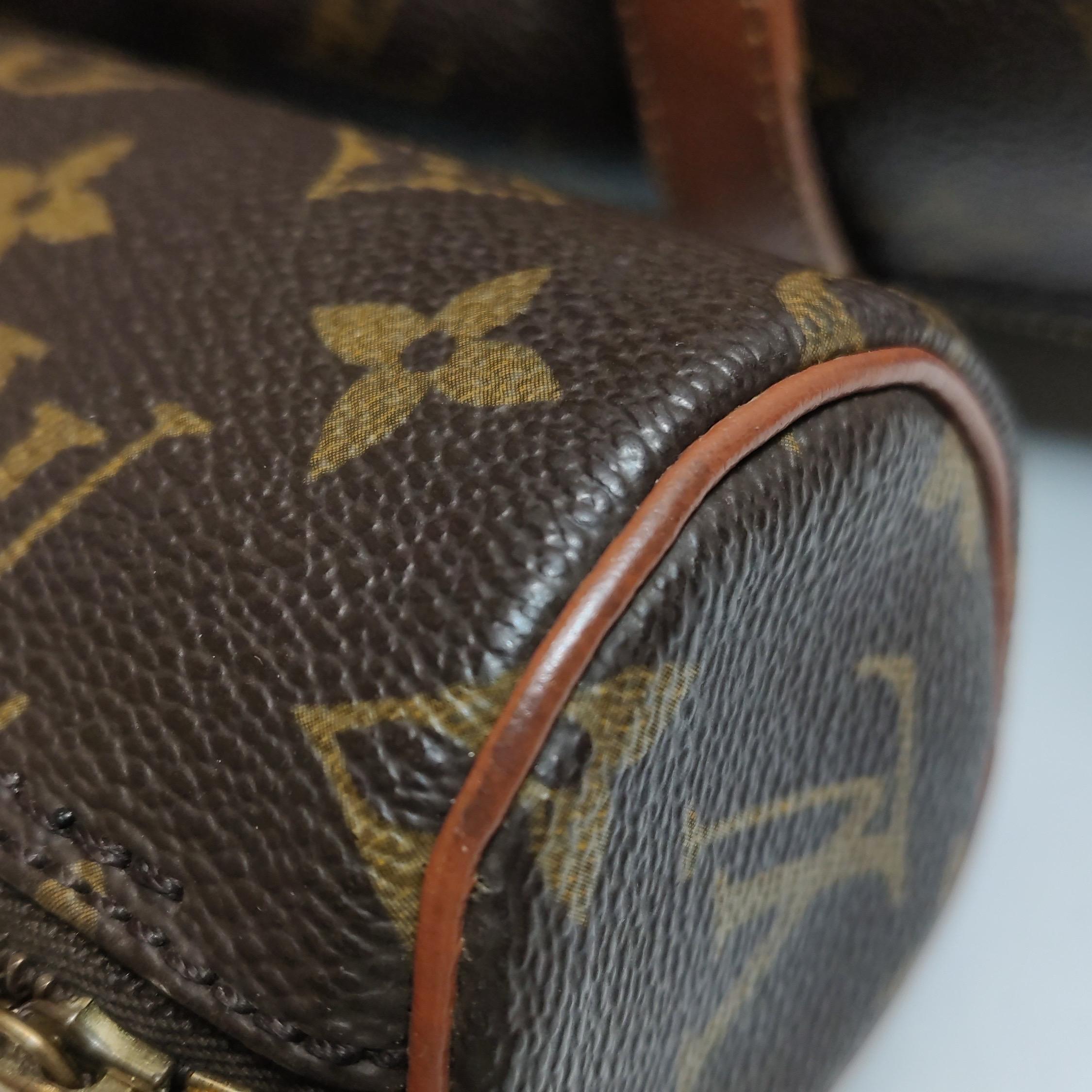 Louis Vuitton Monogram Papillon 31 Groß und Mini Handtasche Canvas im Angebot 14