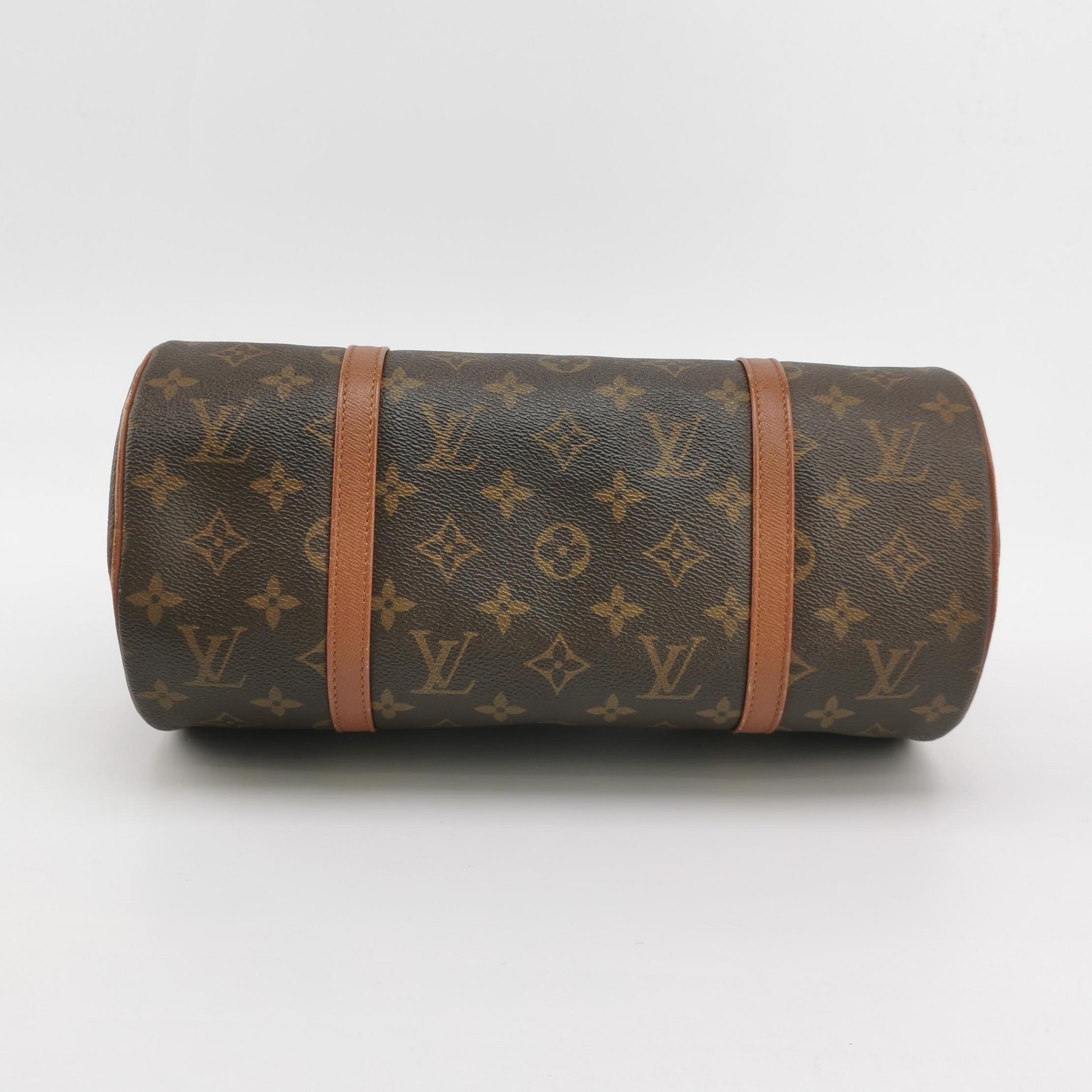 Louis Vuitton Monogram Papillon 31 Groß und Mini Handtasche Canvas (Schwarz) im Angebot