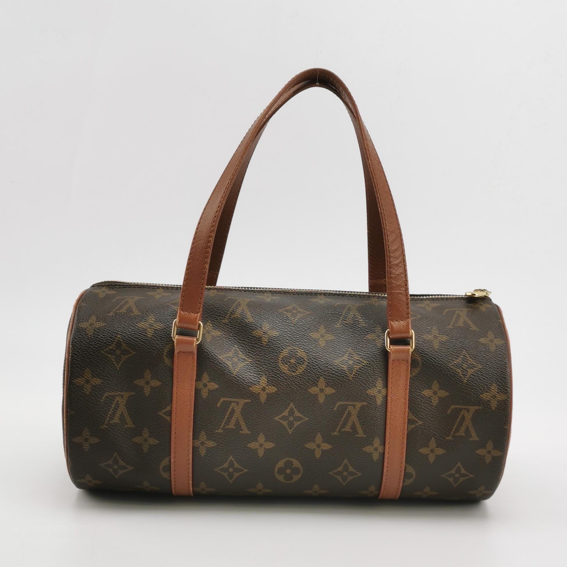 Louis Vuitton Monogram Papillon 31 Groß und Mini Handtasche Canvas im Angebot 1