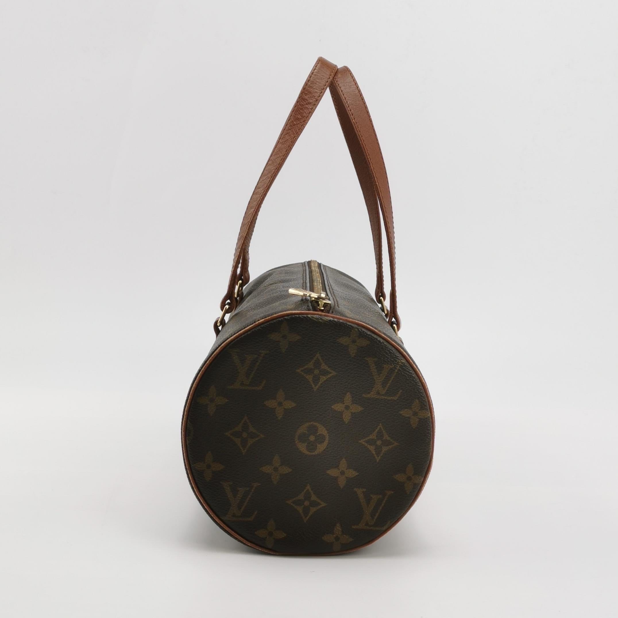 Louis Vuitton Monogram Papillon 31 Groß und Mini Handtasche Canvas im Angebot 3