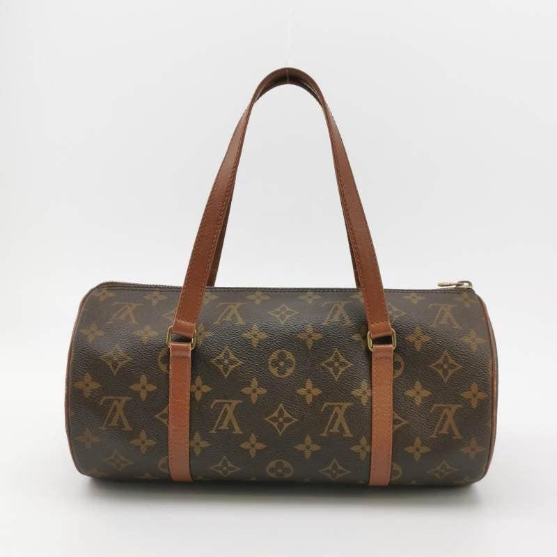 Black Louis Vuitton Monogram Papillon 31 Large Handbag Canvas For Sale