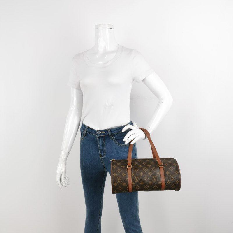 Women's Louis Vuitton Monogram Papillon 31 Large Handbag Canvas For Sale