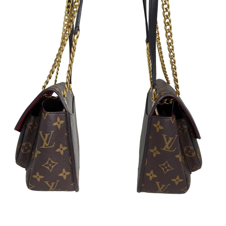 Louis Vuitton Monogram Logo Passy Flap Crossbody Shoulder Bag For Sale at  1stDibs