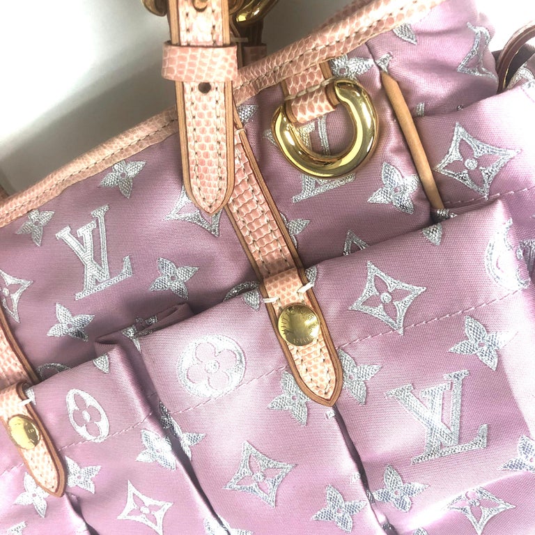 Louis Vuitton Limited Edition Pink/Silver Monogram Pastel Glitter