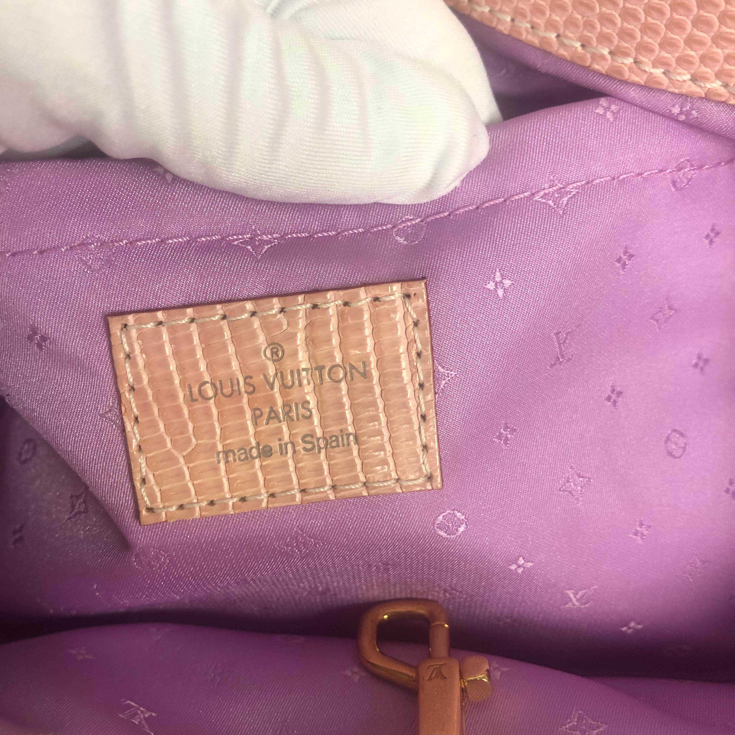 Women's or Men's LOUIS VUITTON Monogram Pastel Glitter Cabas Tote Bag Pink