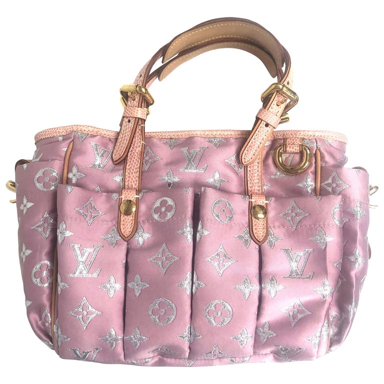 LOUIS VUITTON Monogram Pastel Glitter Cabas Tote Bag Pink For Sale at 1stdibs