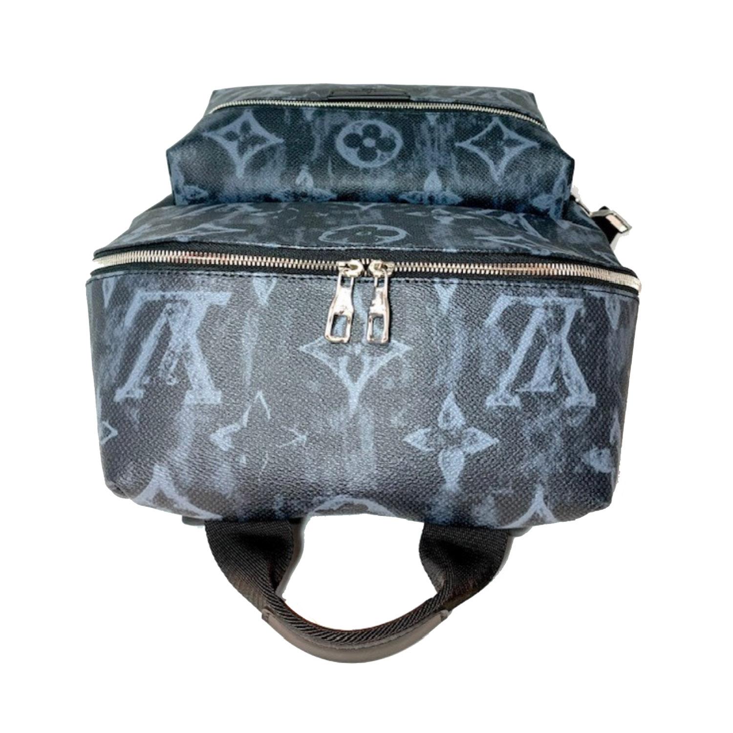 Gray Louis Vuitton Monogram Pastel Noir Discovery PM Backpack
