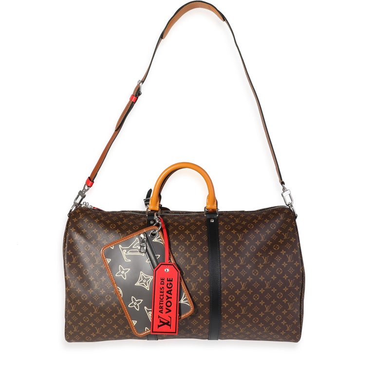Louis Vuitton Monogram Patchwork Keepall Bandoulière 50 For Sale at 1stDibs