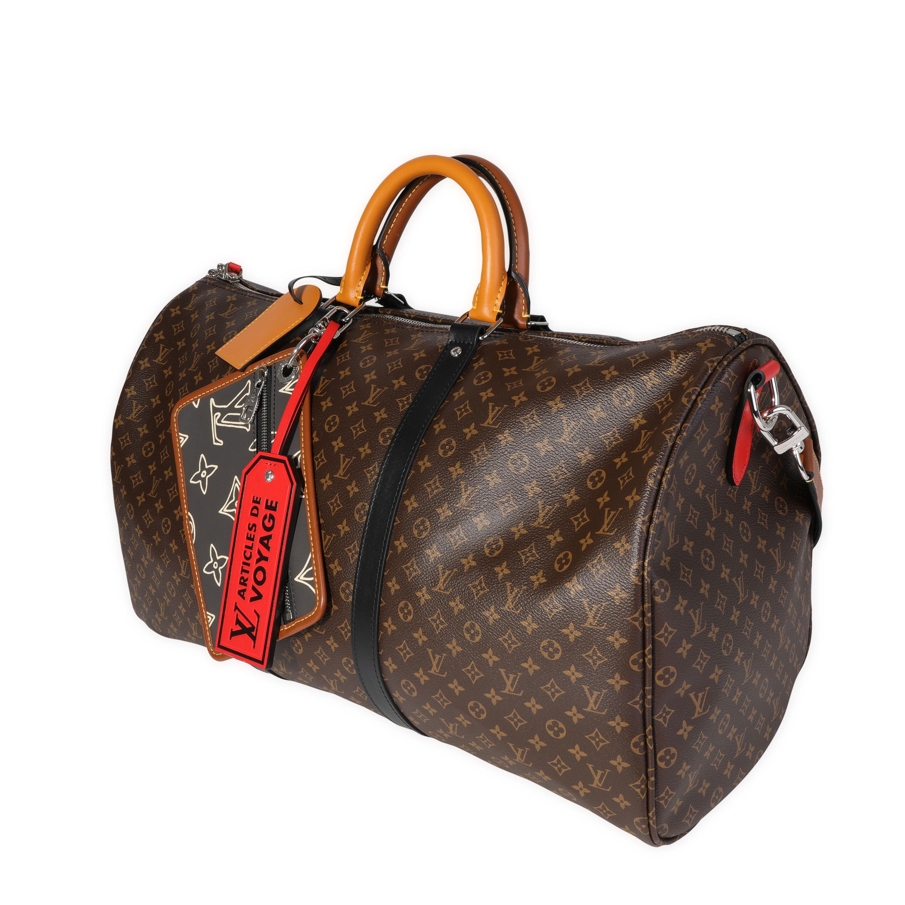 Louis Vuitton Monogramm-Patchwork-Tasche Bandoulière 50 im Zustand „Hervorragend“ in New York, NY