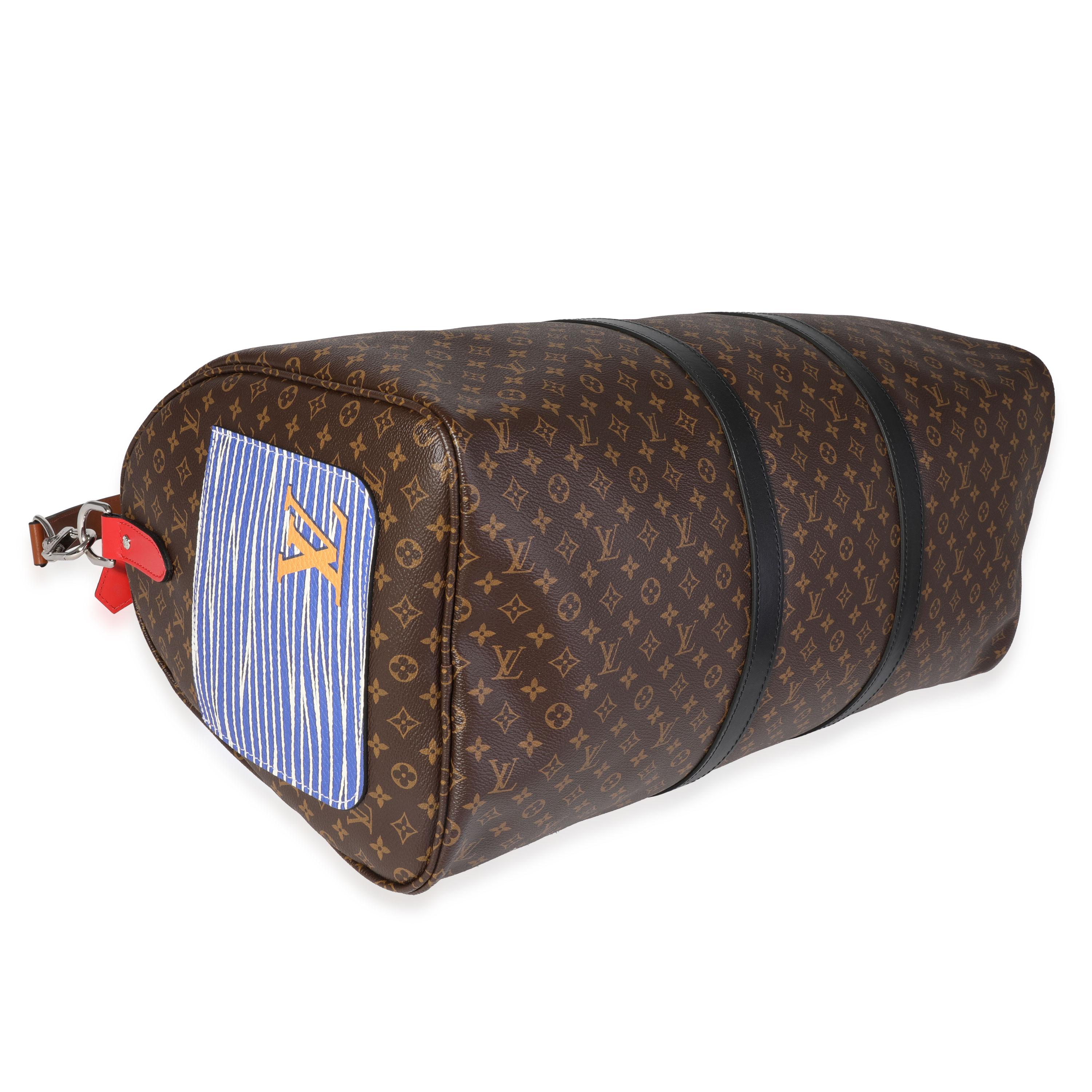 Louis Vuitton Monogramm-Patchwork-Tasche Bandoulière 50 Damen