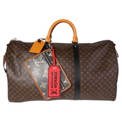 Louis Vuitton Monogramm-Patchwork-Tasche Bandoulière 50
