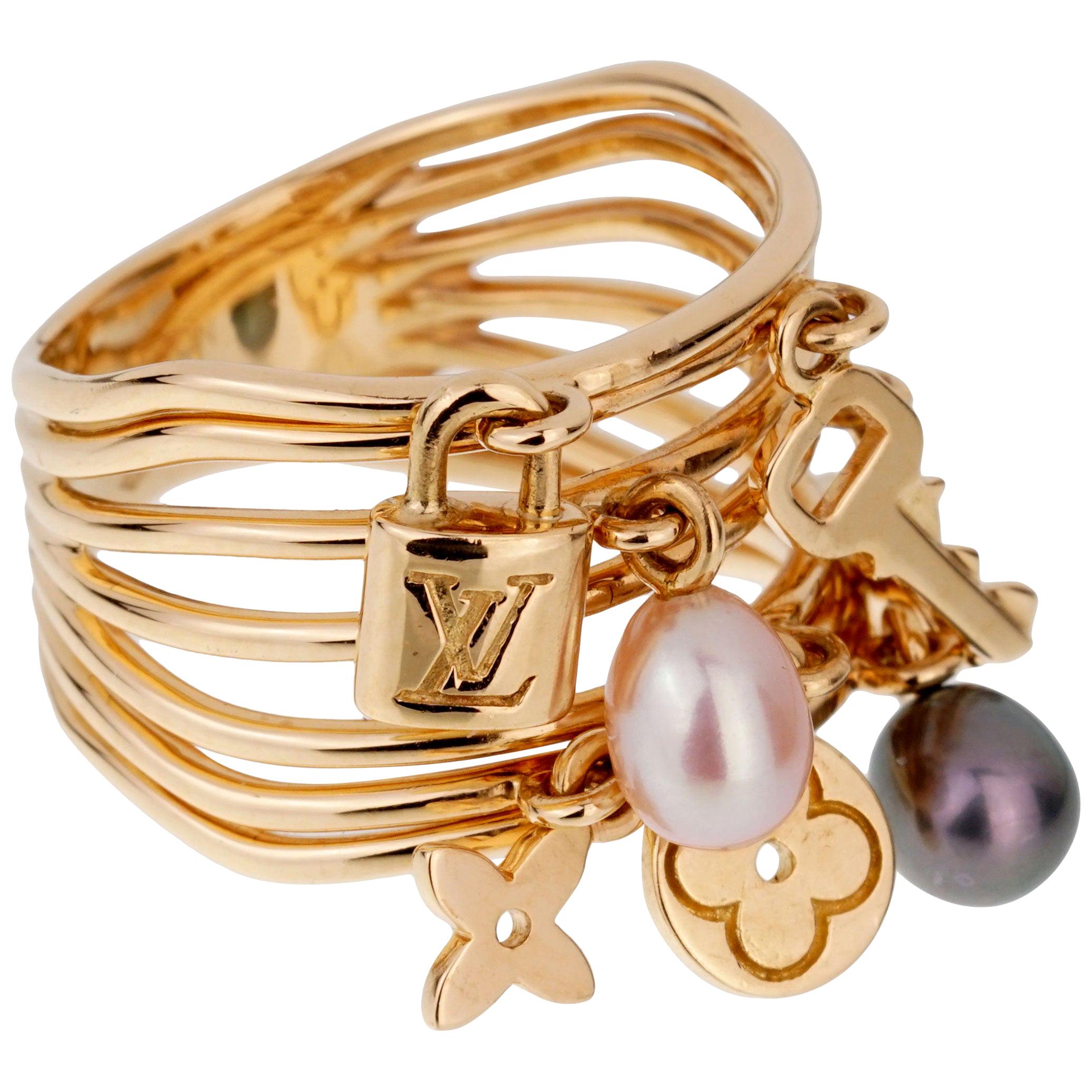 Louis Vuitton Monogram Pearl Bangle Bracelet