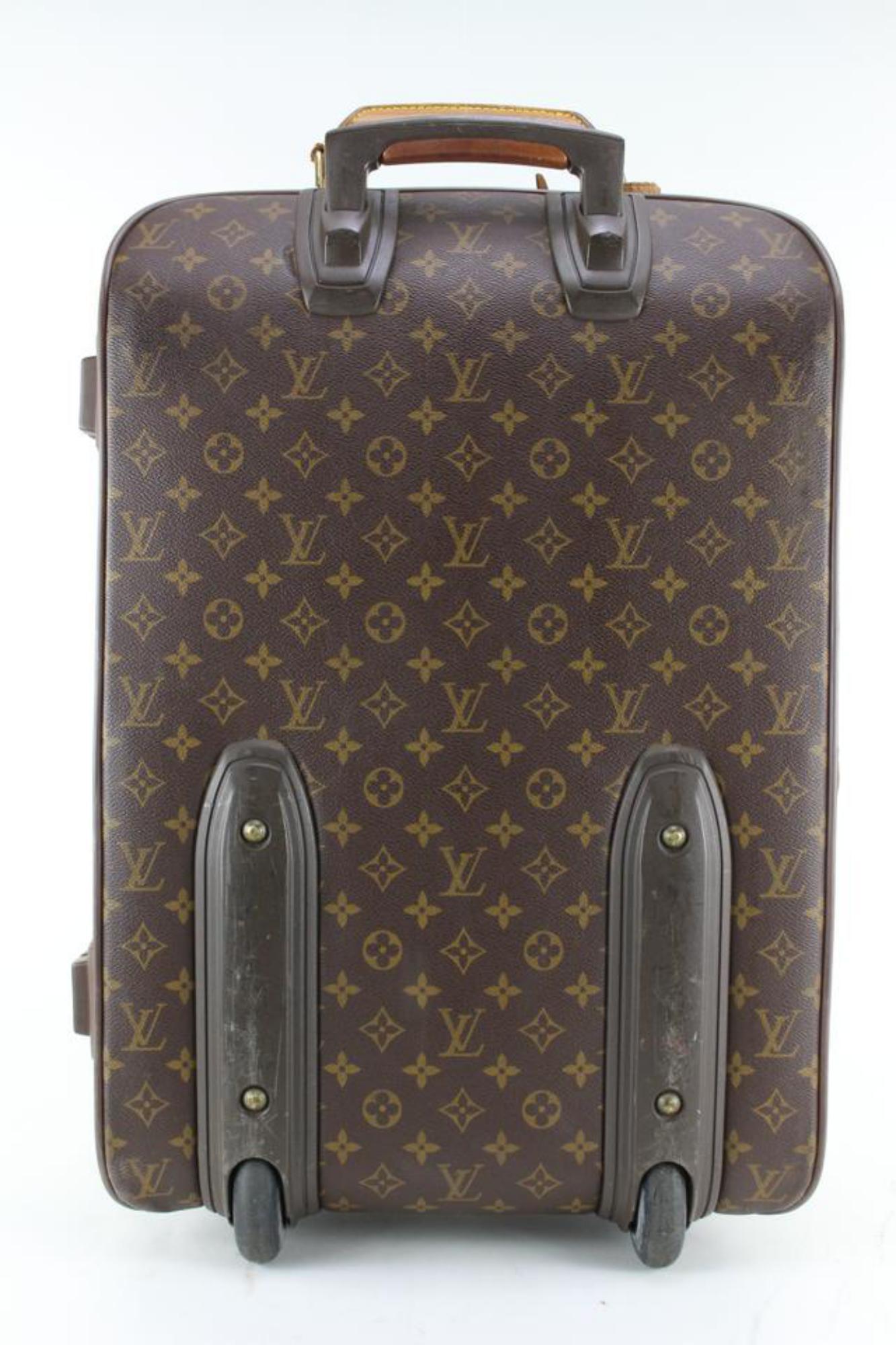 Louis Vuitton Monogram Pegase 55 Rollendes Reisegepäck 73lk718s im Angebot 5
