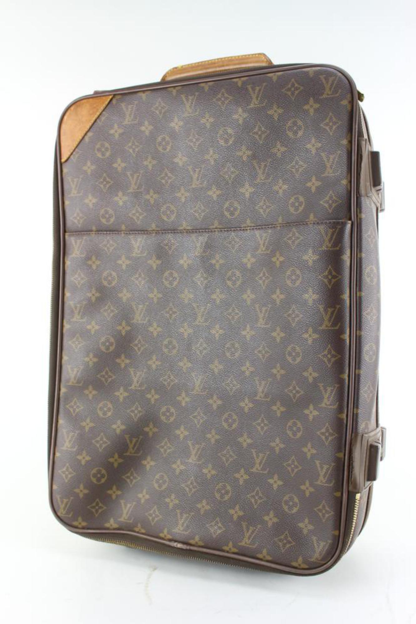 Louis Vuitton Monogram Pegase 55 Rollendes Reisegepäck 73lk718s im Angebot 7