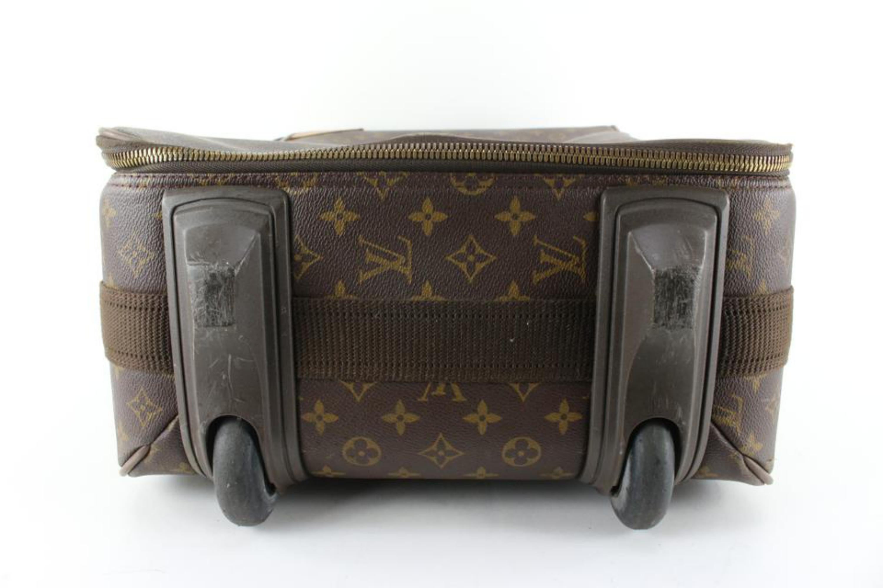 Sac à main Louis Vuitton Pegase 55 Rolling Luggage 73lk718s Pour femmes en vente