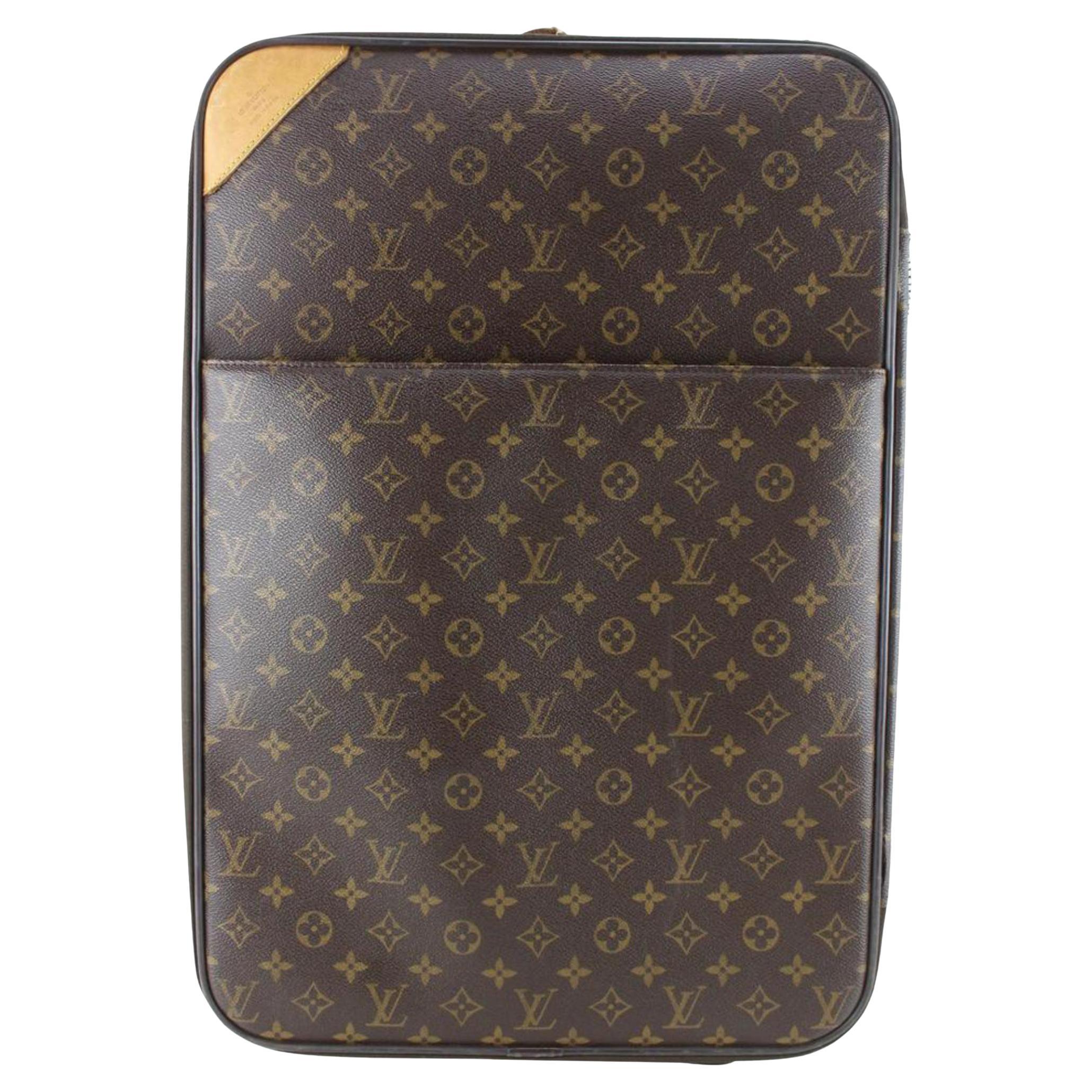Louis Vuitton Monogram Pegase 55 Rolling Luggage Suitcase Trolley 57lk77s