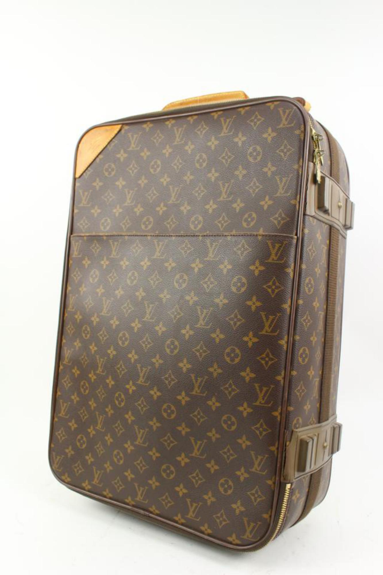 Louis Vuitton Monogram Pegase 55 Rolling Luggage Trolley Suitcase 25lv216s 6
