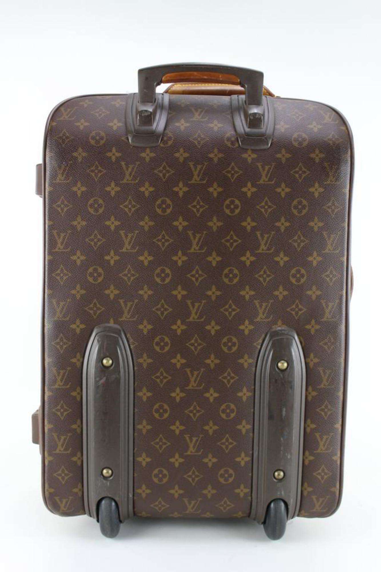 Louis Vuitton Monogramm Pegase 55 Rolling Luggage Trolley Suitcase 70lv84s bei 1stDibs