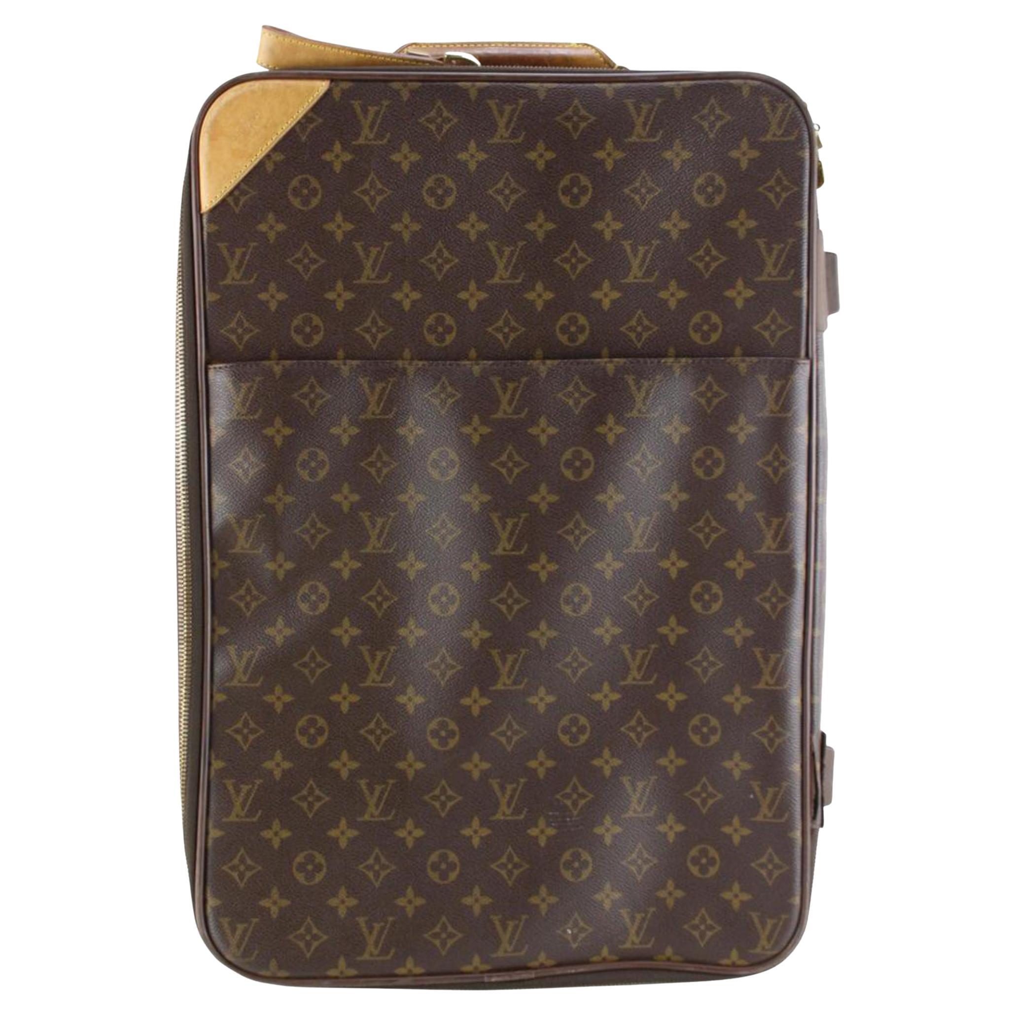 Louis Vuitton Monogram Pegase 55 Rolling Luggage Trolley Suitcase 70lv84s