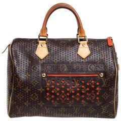 Louis Vuitton Monogram Perforated Canvas Limited Edition Speedy 30 Bag