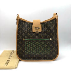 LOUIS VUITTON Monogram Perforated Musette Shoulder Bag Green Vert Limited