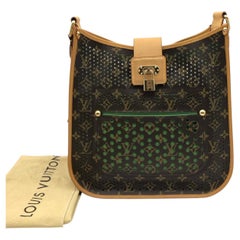 LOUIS VUITTON Monogram Perforated Musette Shoulder Bag Green Vert Limited