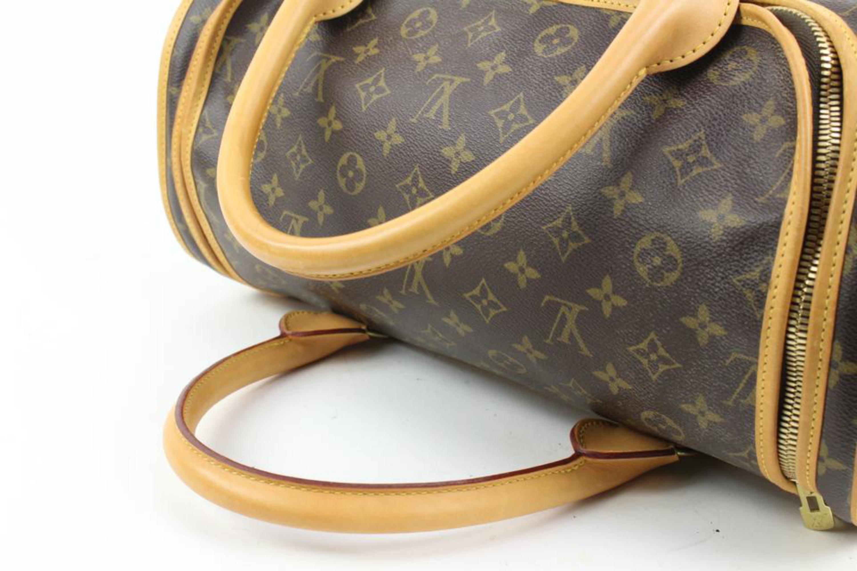 Louis Vuitton Monogram Pet Carrier 40 Sac Chien Dog Travel Bag 99lv215s In Good Condition In Dix hills, NY
