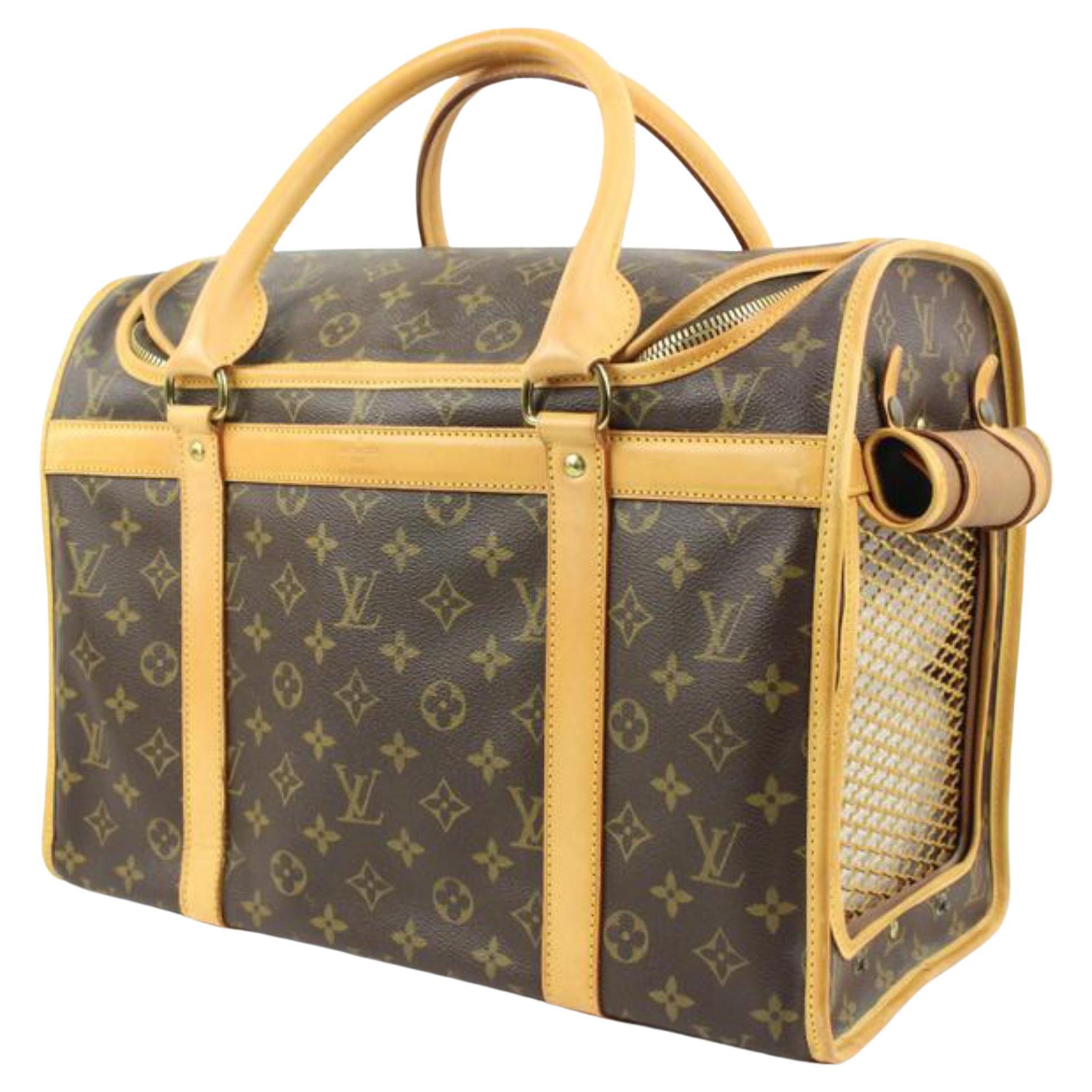 Louis Vuitton Monogram Pet Carrier 40 Sac Chien Dog Travel Bag 99lv215s
