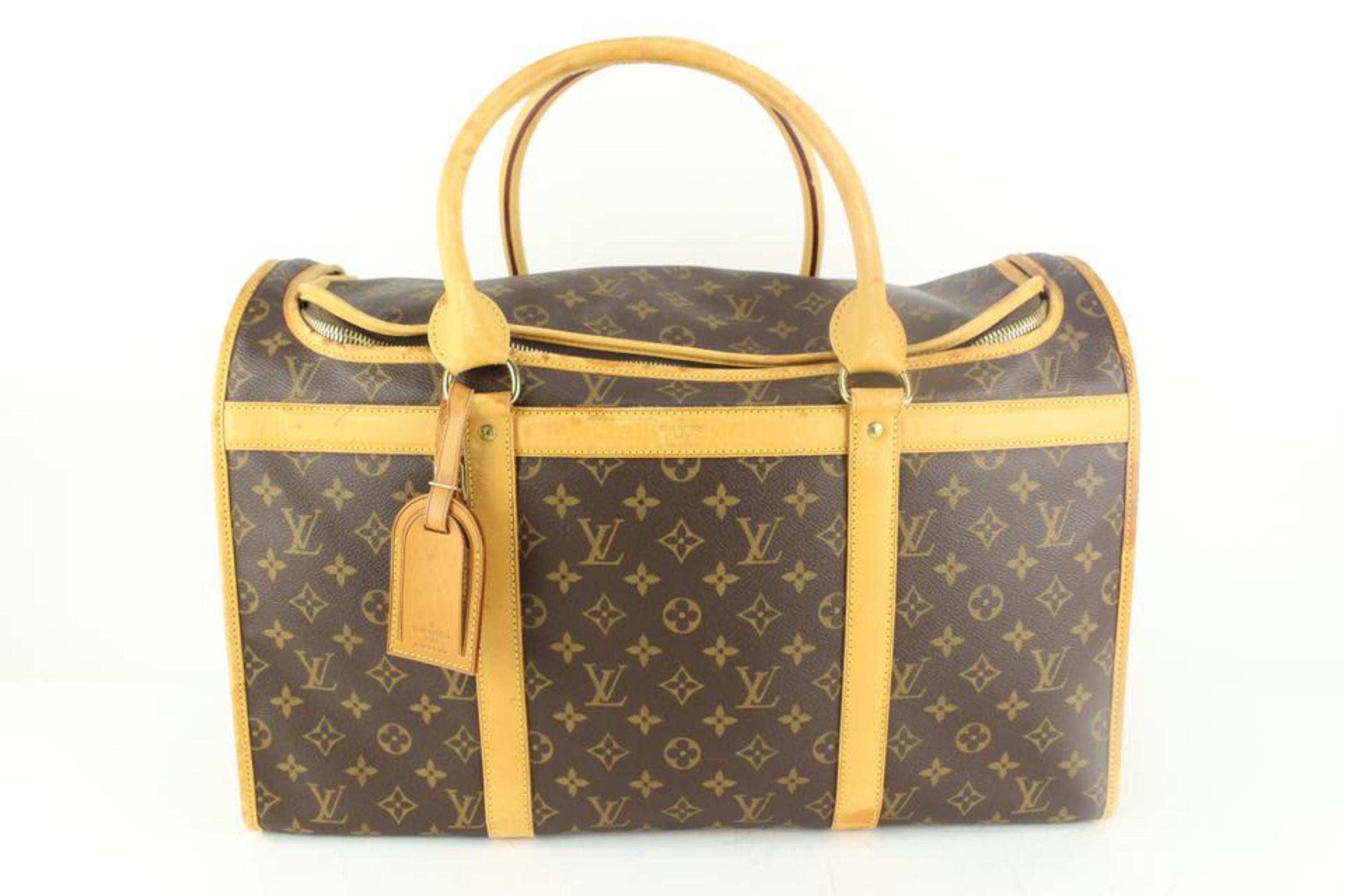 Louis Vuitton Monogram Pet Carrier 50 Sac Chien Dog 21lz531s 4