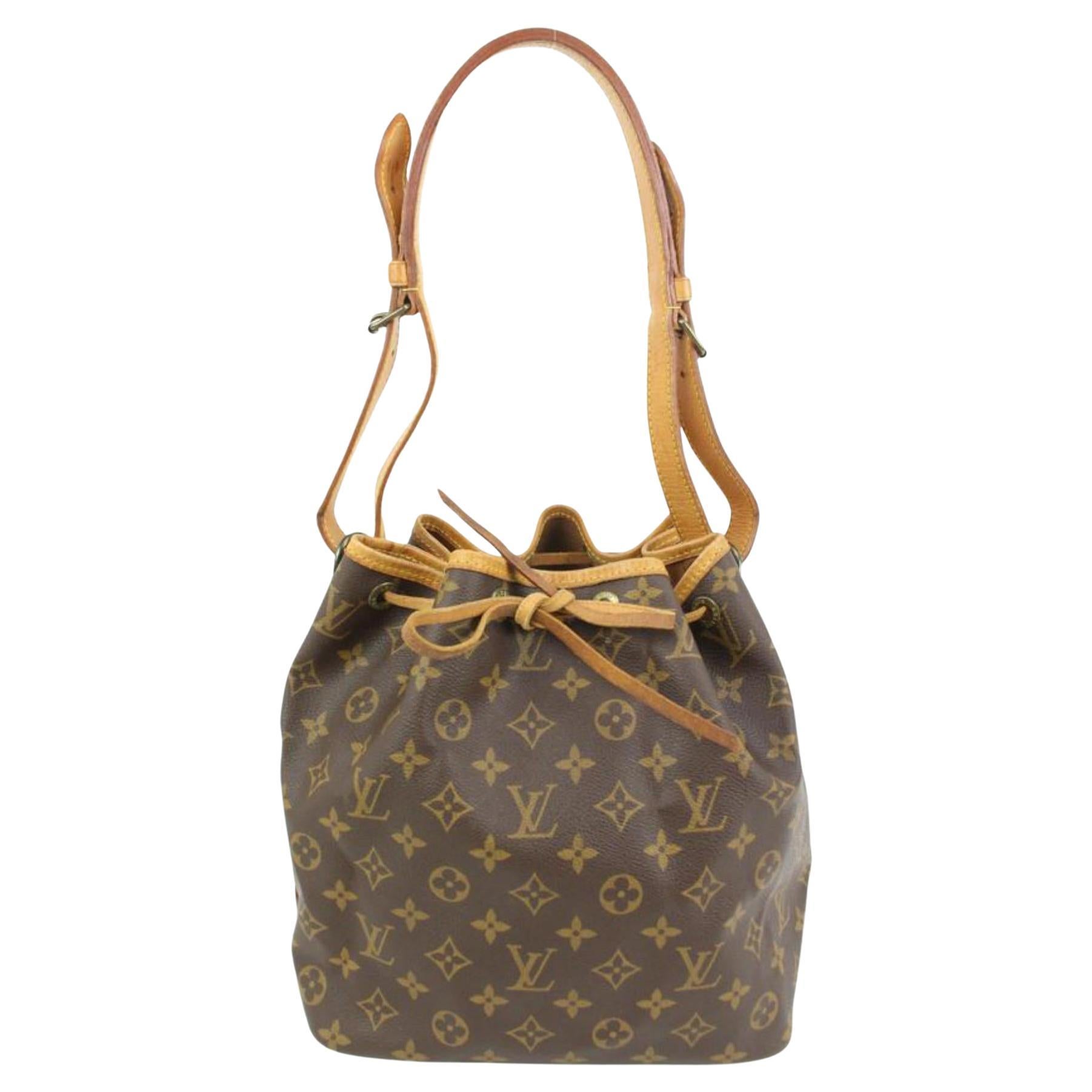 Louis Vuitton Vachetta Leather Petit Bucket Bag with Pouch at Jill's  Consignment
