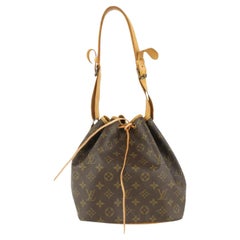 Louis Vuitton Monogram Petit Noe Drawstring Bucket Hobo Bag 1019lv22