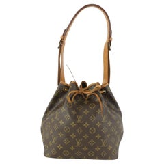 Louis Vuitton Monogram Petit Noe Drawstring Bucket Hobo Bag 105lv15