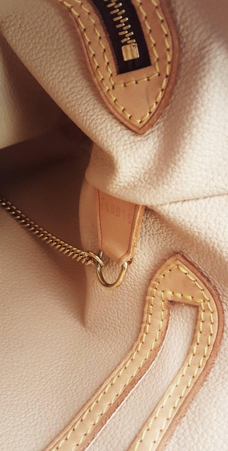 Louis Vuitton Dune Monogram Mini Lin Canvas Bucket PM Bag For Sale