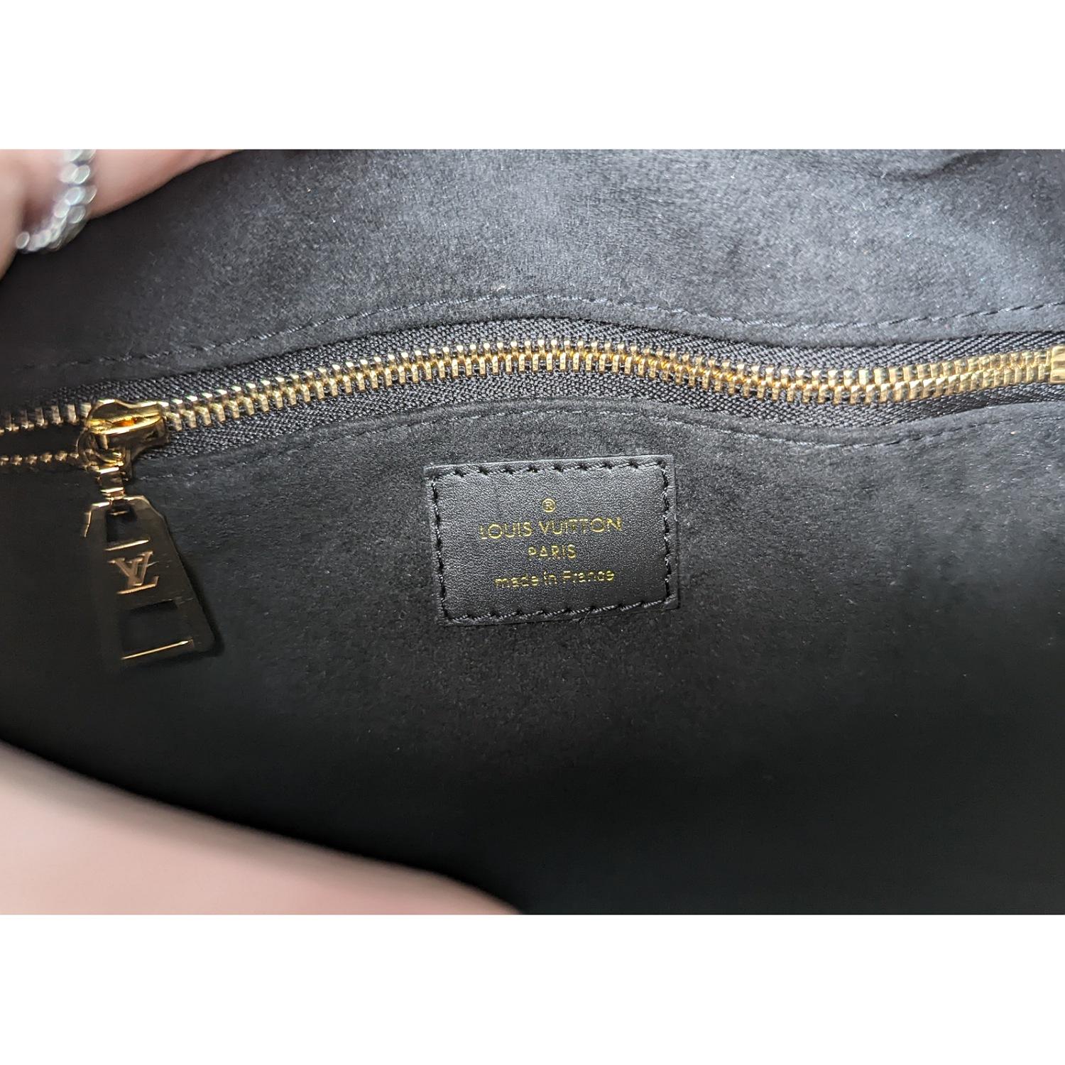 Black Louis Vuitton Monogram Petite Malle Souple Bag