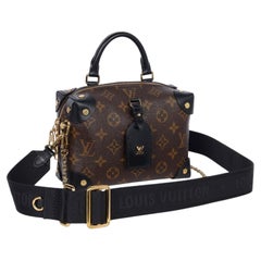 LOUIS VUITTON Monogram Petite Malle Souple Black