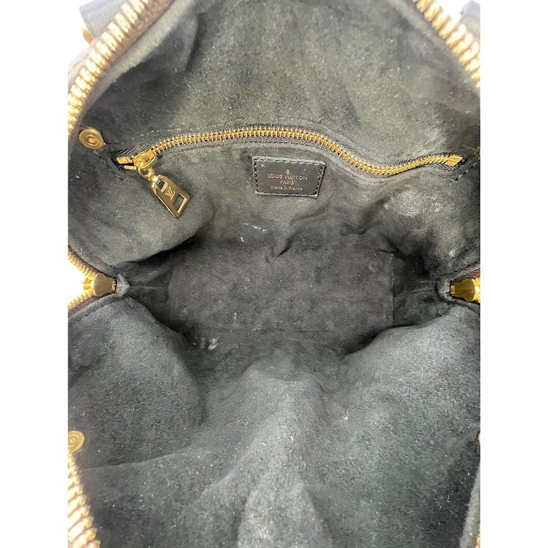 For LV Petite Malle Souple Make up Organizer Felt Cloth Handbag