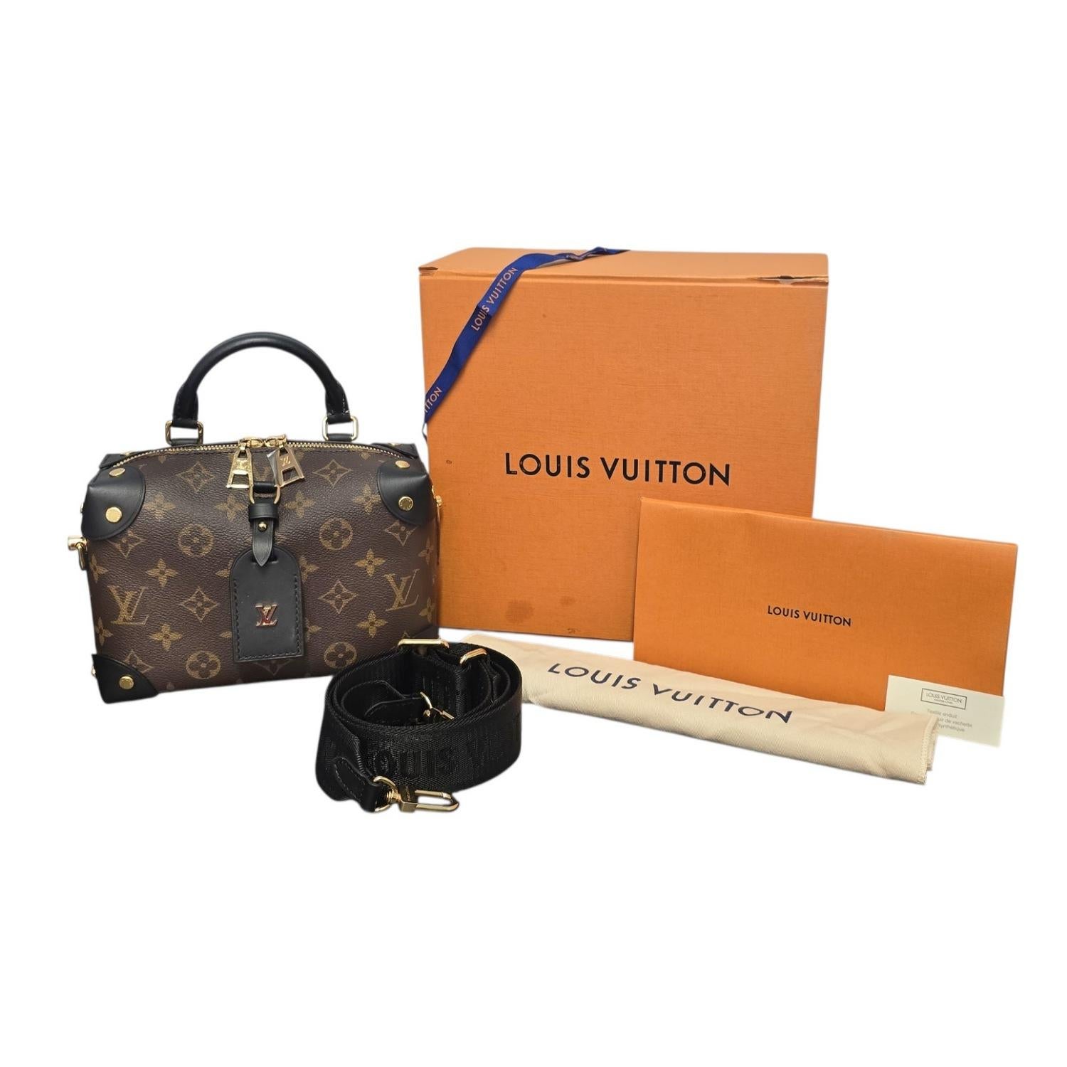Louis Vuitton Monogram Petite Malle Souple Top Handle Crossbody in vendita 5