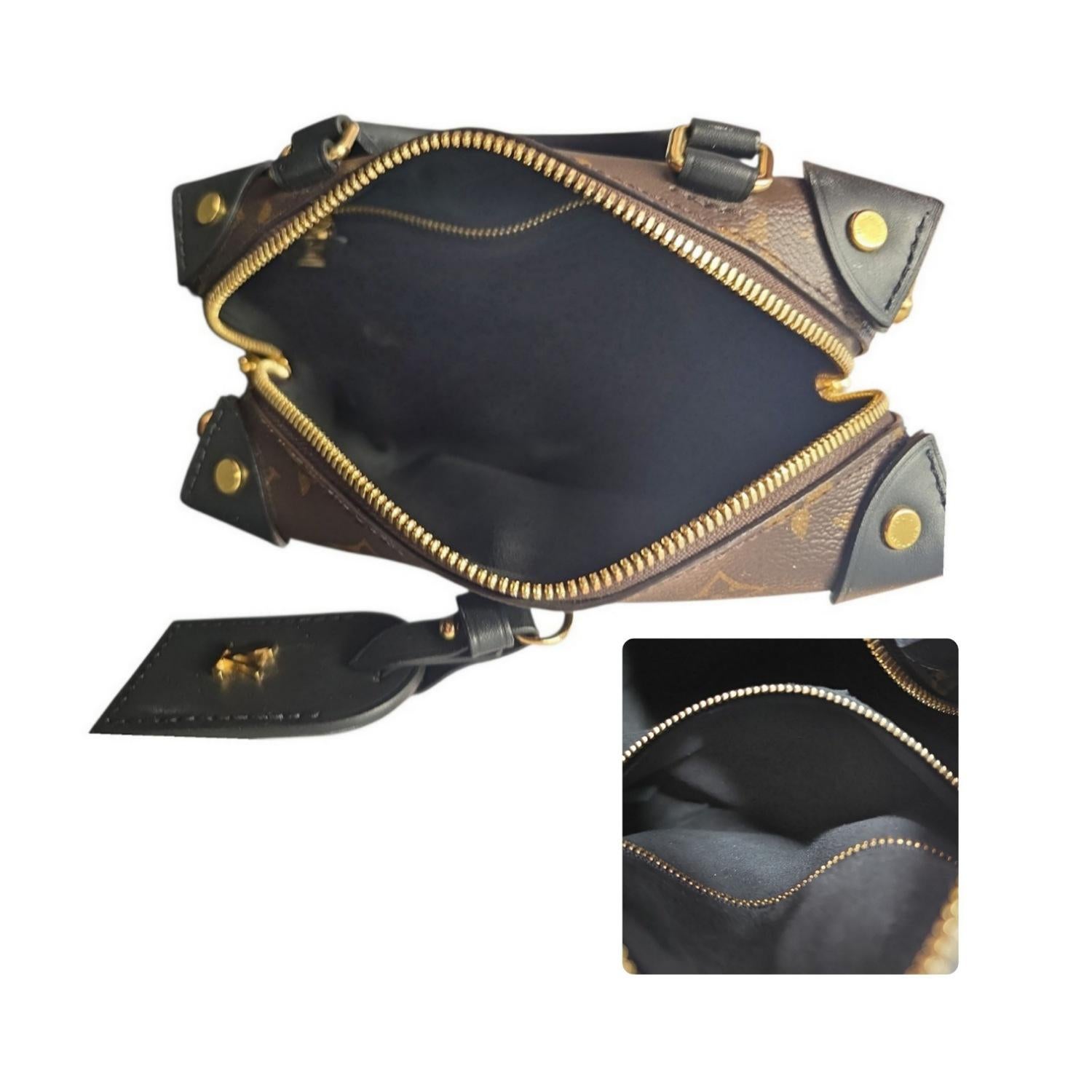 Louis Vuitton Monogram Petite Malle Souple Top Handle Crossbody in vendita 2