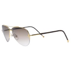 Louis Vuitton Monogram Petite Viola Pilote Piloten-Sonnenbrille Brown