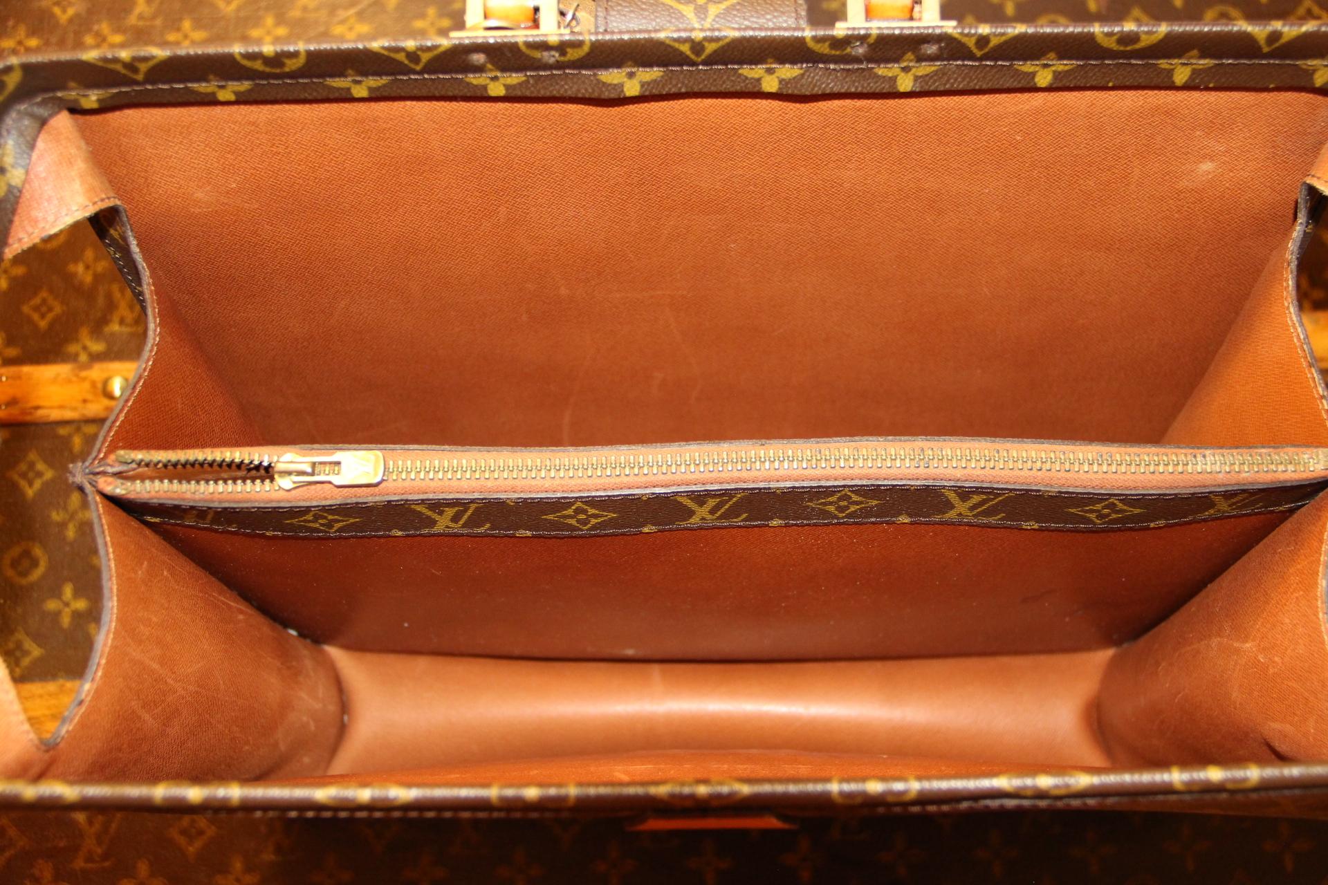 Louis Vuitton Monogram Pilot or Doctor's Briefcase, Louis vuitton Serviette For Sale 5